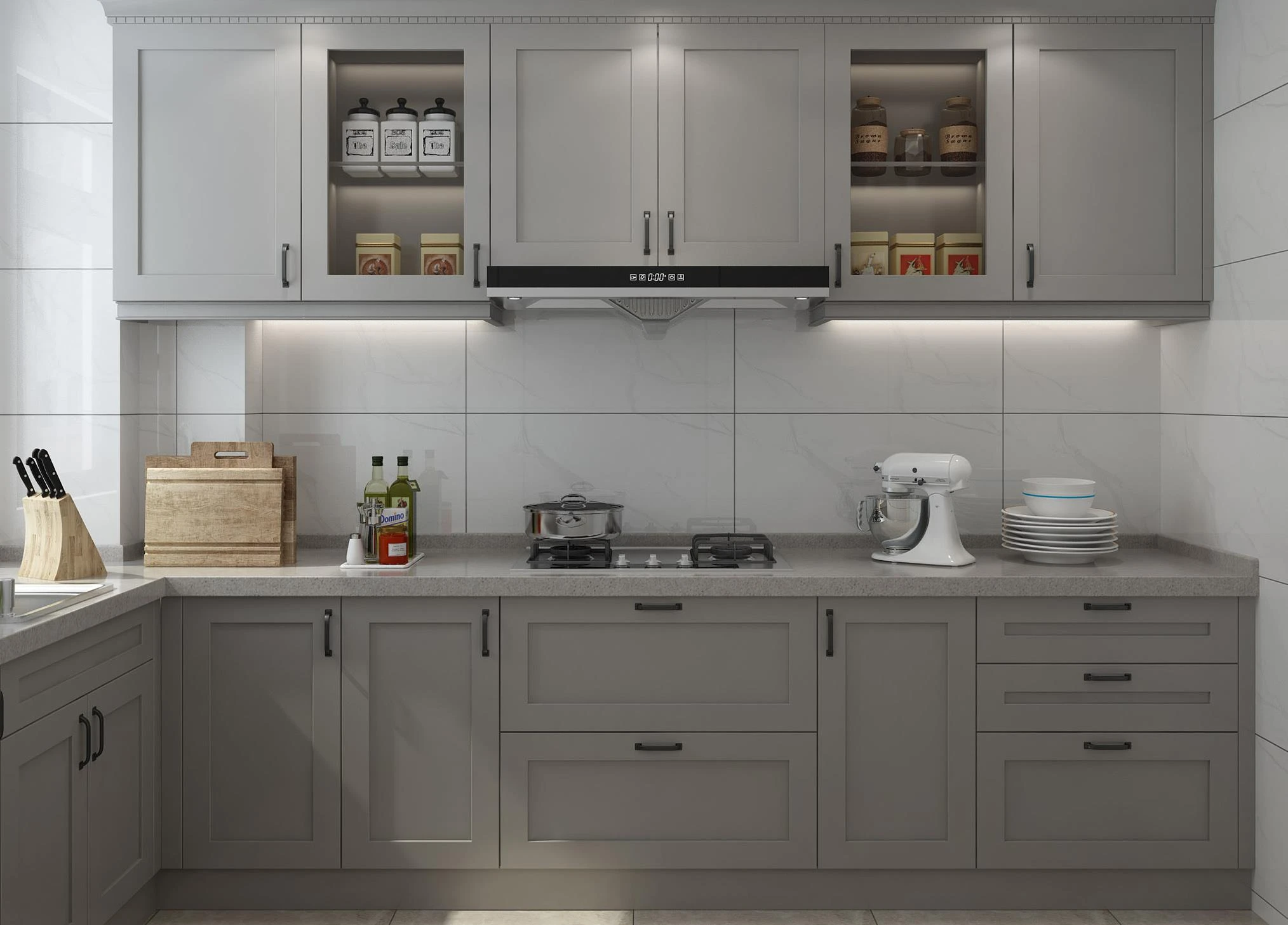 Membrane Finish Kitchen Cabinets