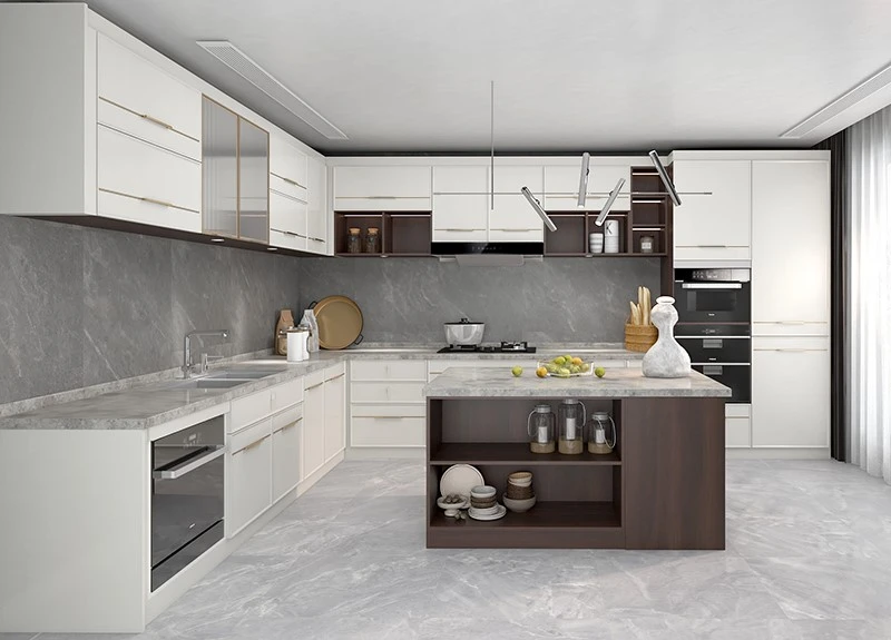 PVC L Shaped Kitchen Cabinet PVC L Shaped Kitchen Cabinet