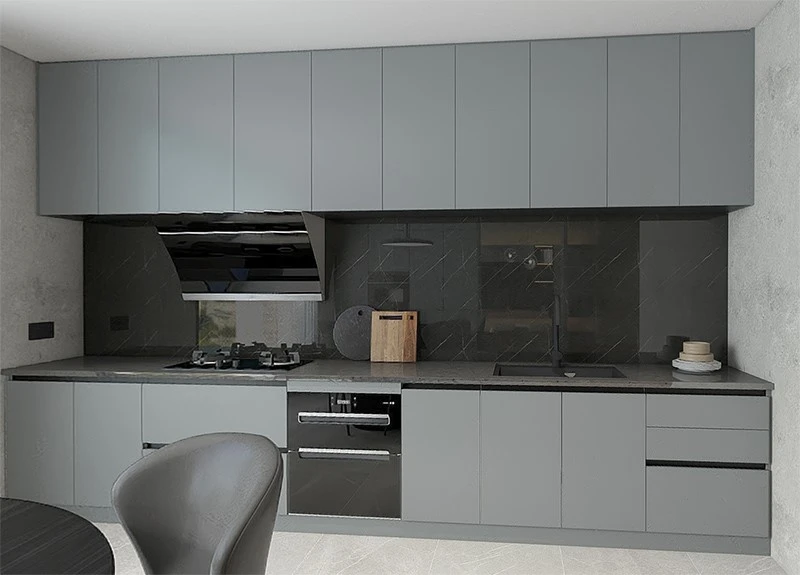 Grey Minimalist Kitchen Cabinets Grey Minimalist Kitchen Cabinets