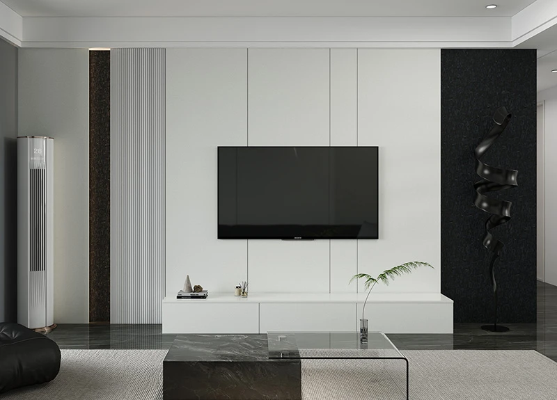White Melamine TV Unit White Melamine TV Unit